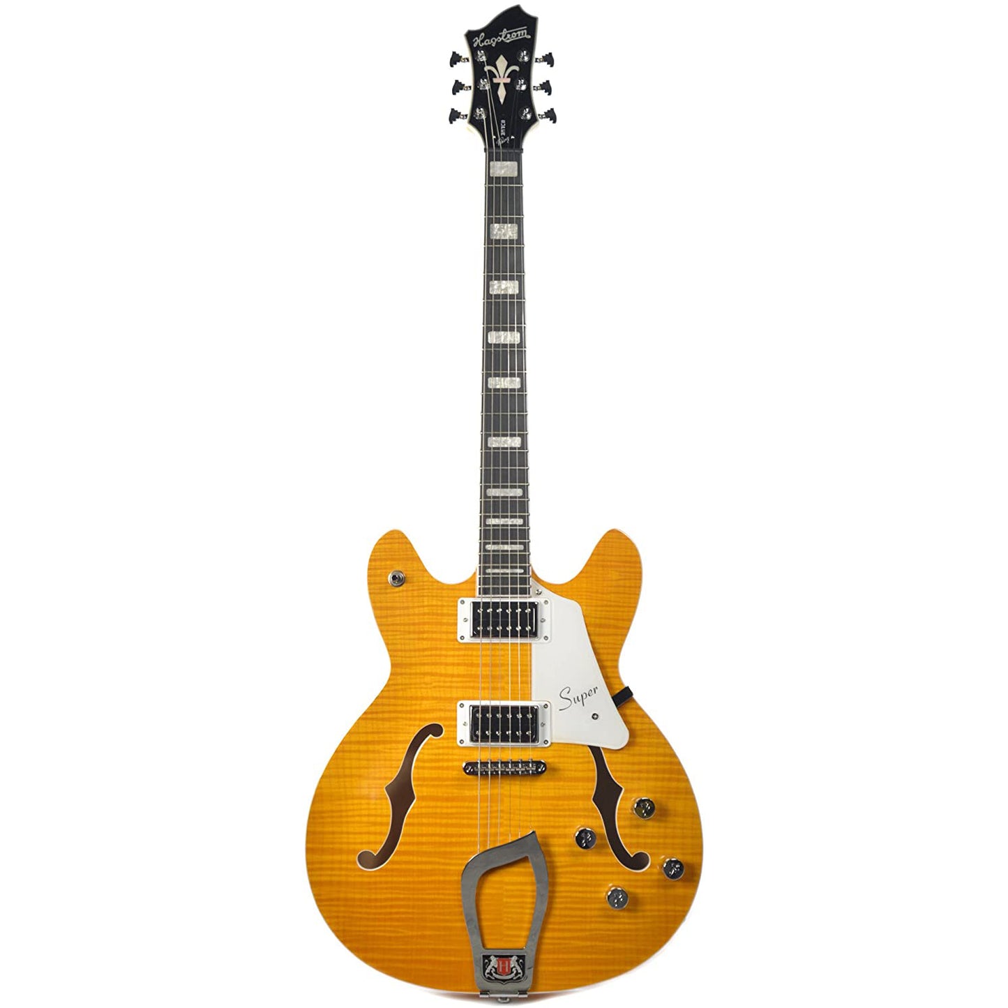 Hagstrom Super Viking Series 6 String Hollowbody Electric Guitar In Dandy Dandelion