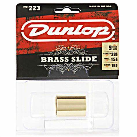 Dunlop 223 Brass Slide Med/Knkl Medium