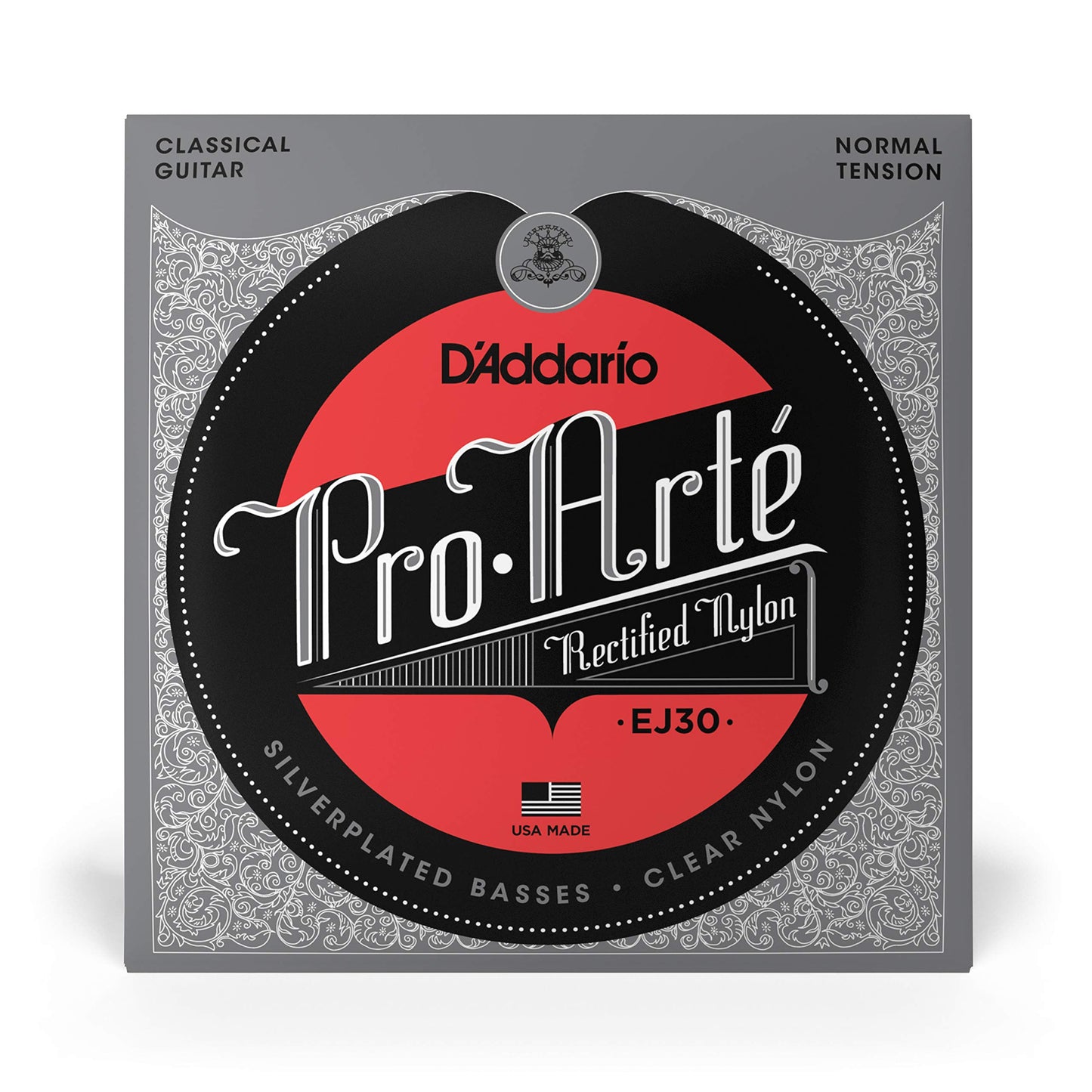 D'addario Rectified Nylon Trebles Classical Guitar Strings EJ30 28-43