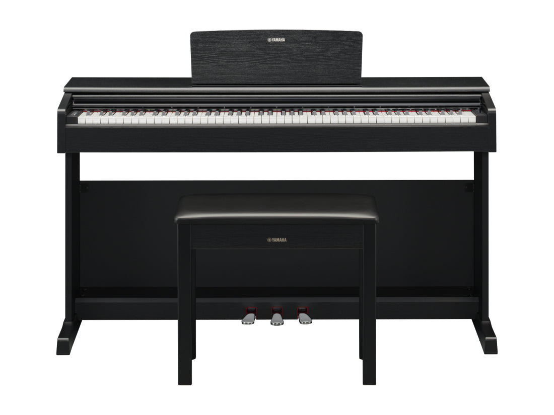 Yamaha YDP-145 ARIUS Standard Digital Piano with Bench and 3 Pedal Unit - Black