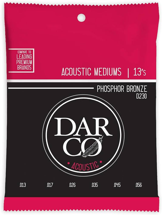 MARTIN DARCO D230 PHOSPHOR BRONZE ACOUSTIC STRINGS 13-56