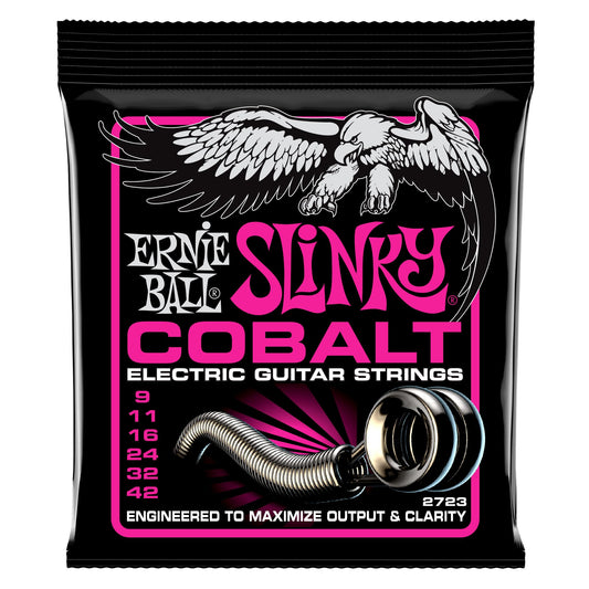 Ernie Ball 2723 Cobalt Super Slinky Electric Guitar Strings 9-42