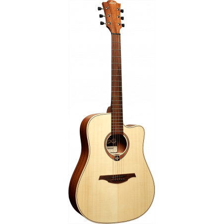 Lâg T70DCE Dreadnought Cutaway Acoustic / Electric Guitar, Satin