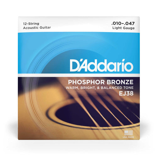 D'ADDARIO EJ35 SILK & STEEL 12-STRING FOLK 11-47