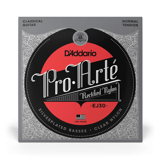 D'addario Rectified Nylon Trebles Classical Guitar Strings EJ30 28-43