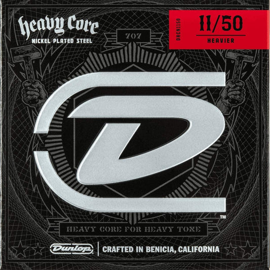 Dunlop 707 Heavy Core Heavier Electric Guitar Strings 11-50