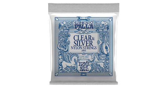 Ernie Ball Ernesto Palla Clear and Silver Nylon Classical Guitar Strings