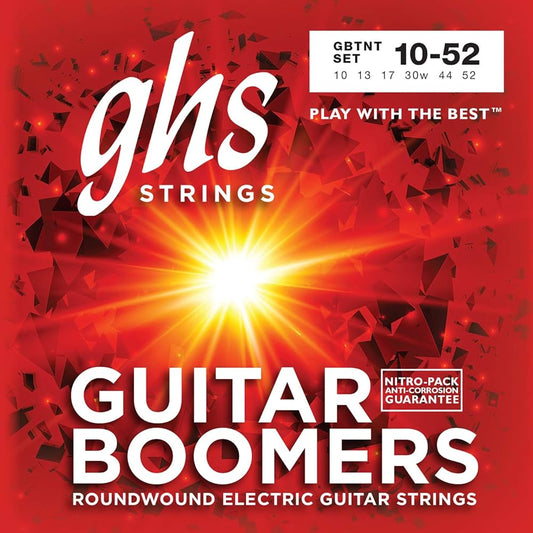 GHS Boomers GBTNT Nickel Plated Electric Guitar Strings 10-52